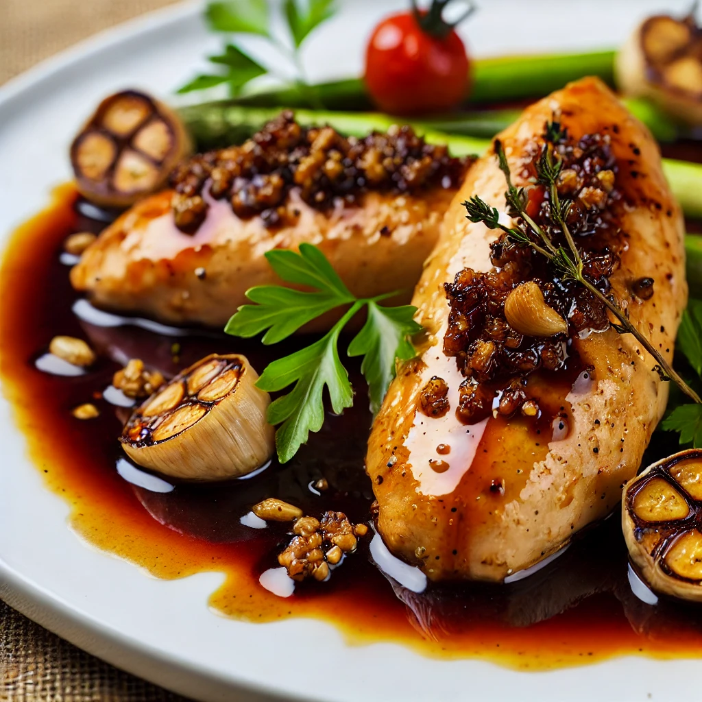 Chicken Breasts with Balsamic Vinegar and Garlic: A Flavorful Feast for the Senses