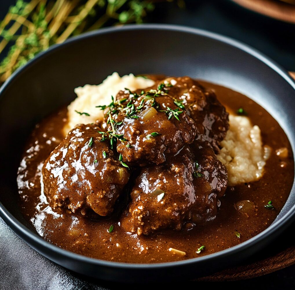 Slow Cooker Salisbury Steak