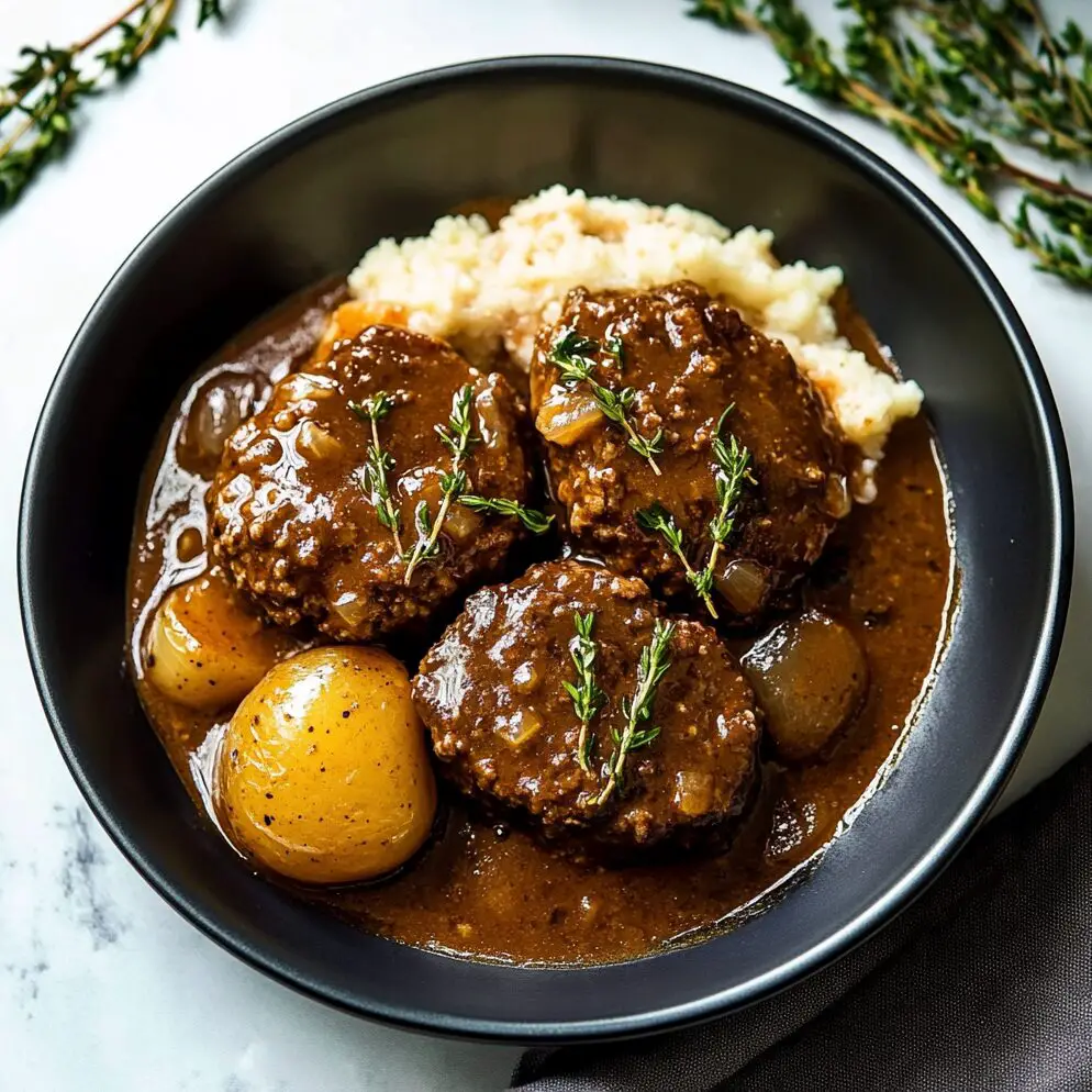 Slow Cooker Salisbury Steak