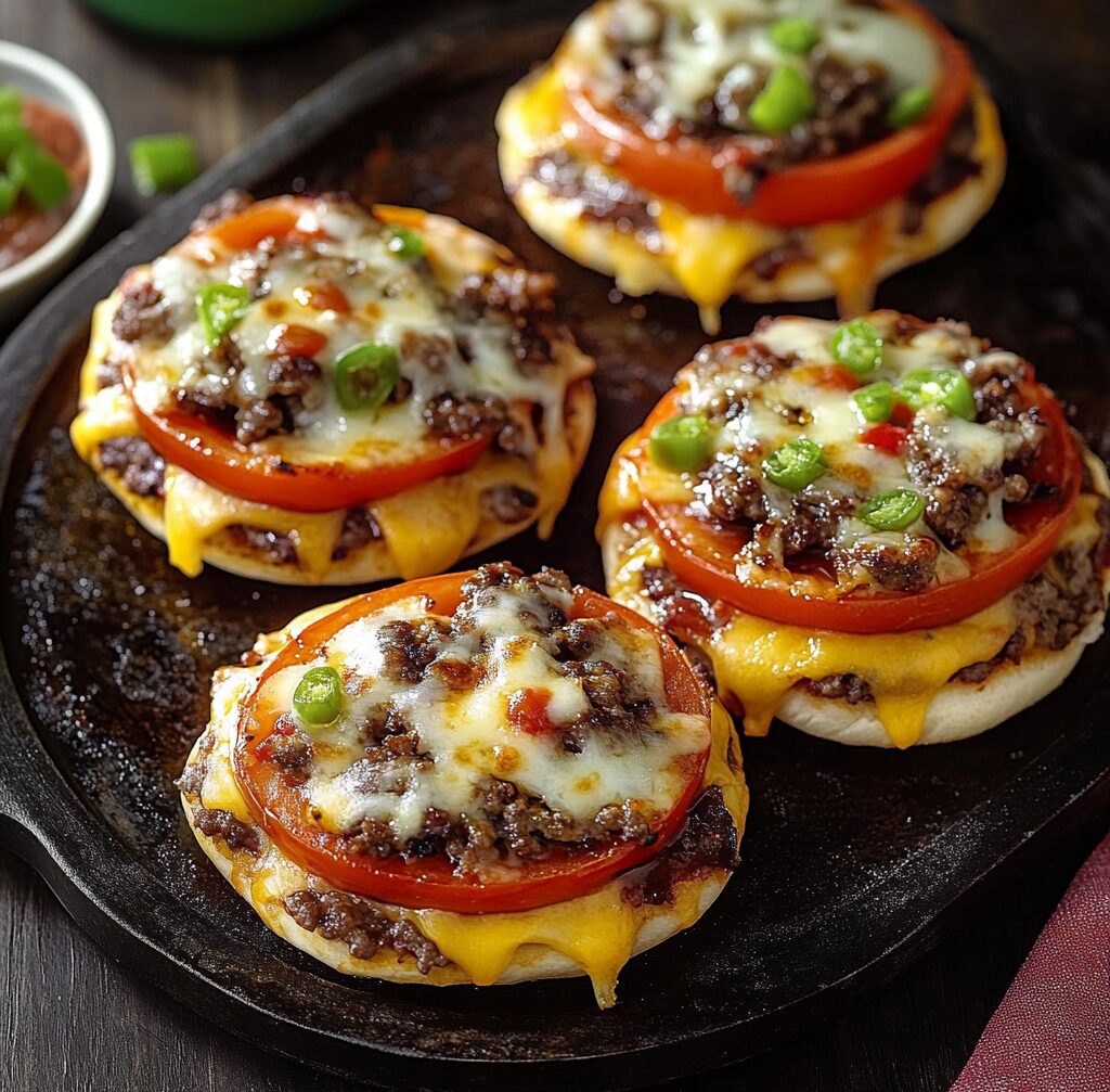Broiled Pizza Burgers