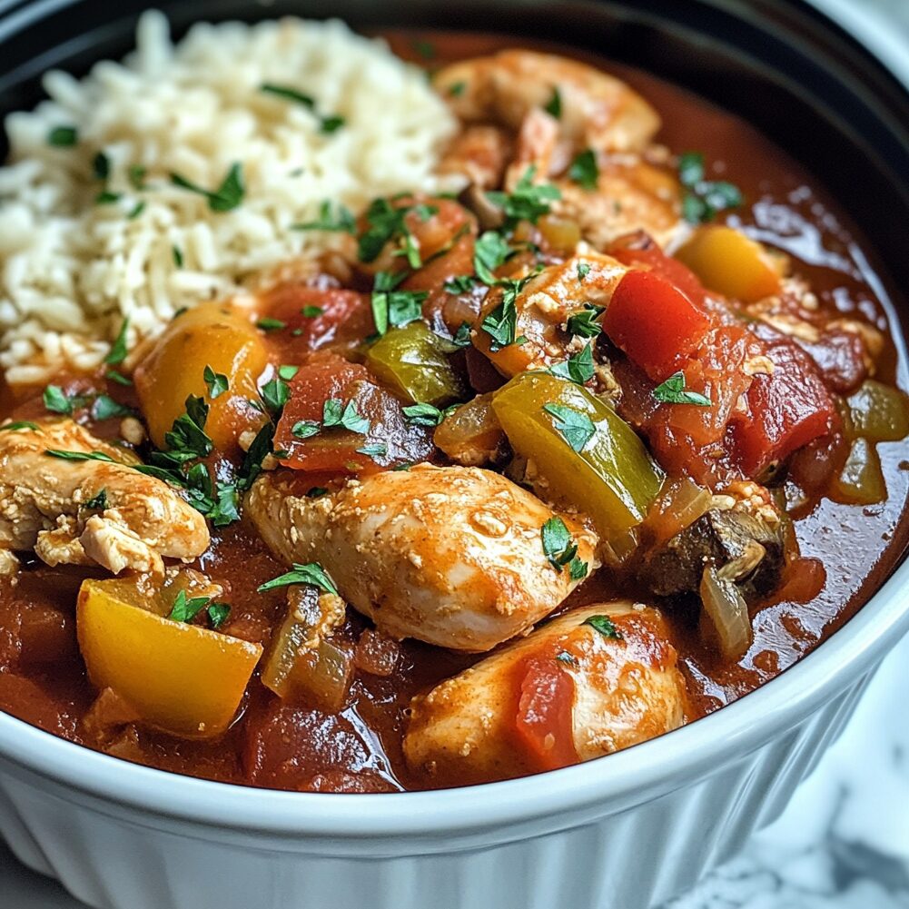 Slow Cooker Chicken Cacciatore