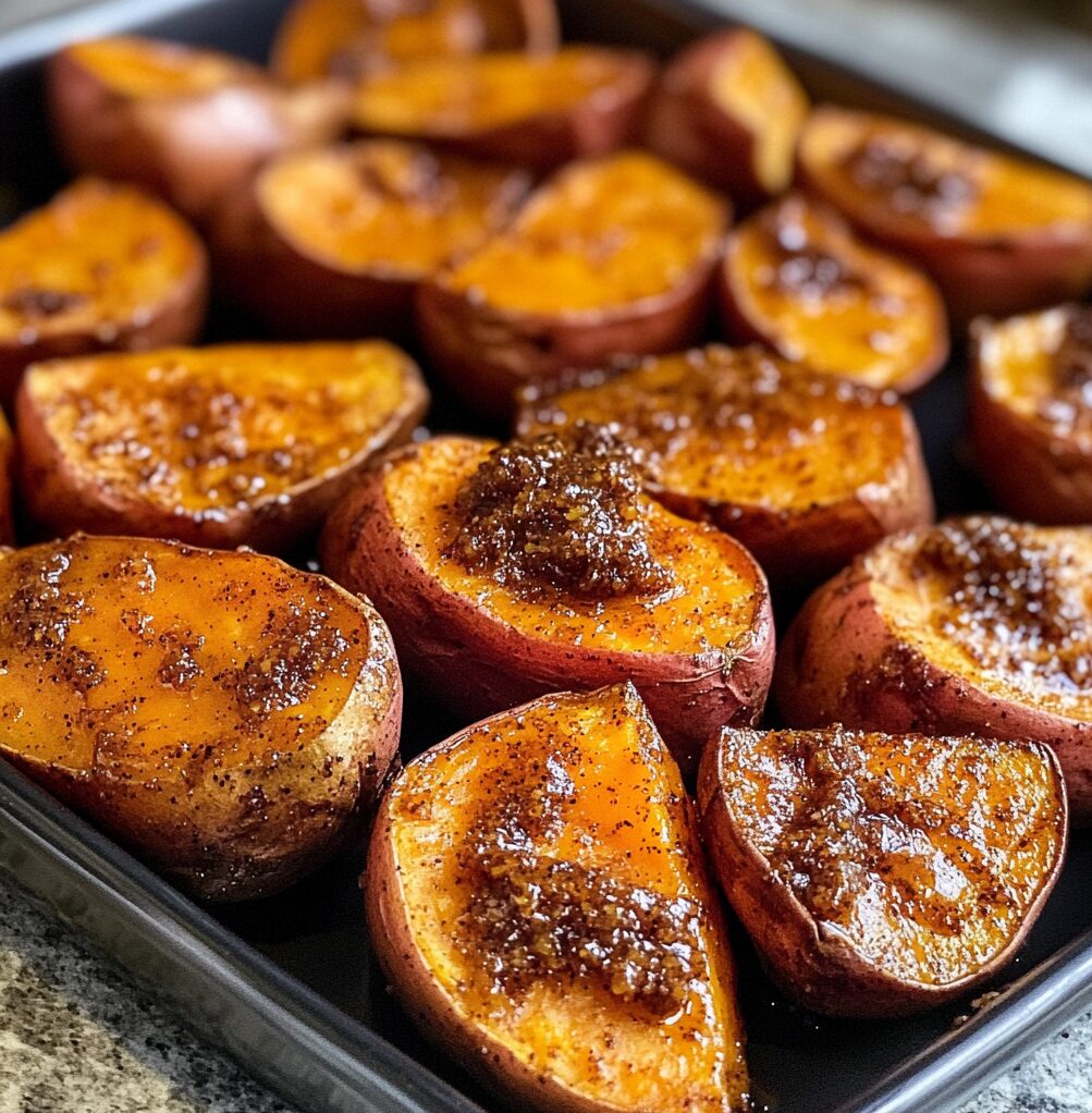 Cinnamon Maple Roasted Sweet Potato
