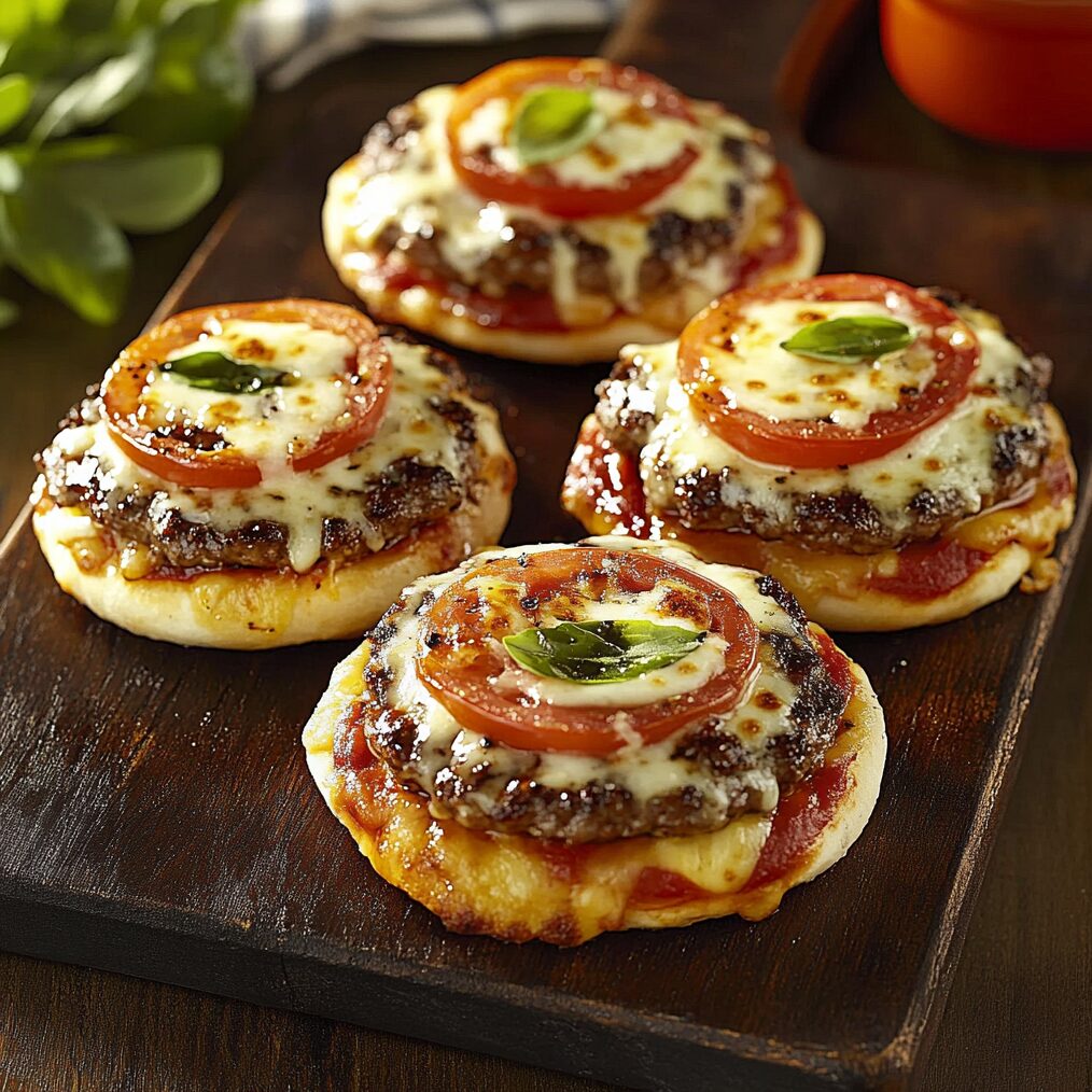 Broiled Pizza Burgers 