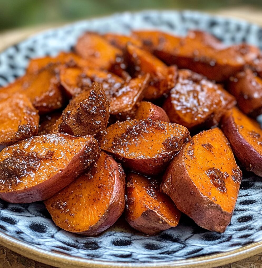 Cinnamon Maple Roasted Sweet Potato
