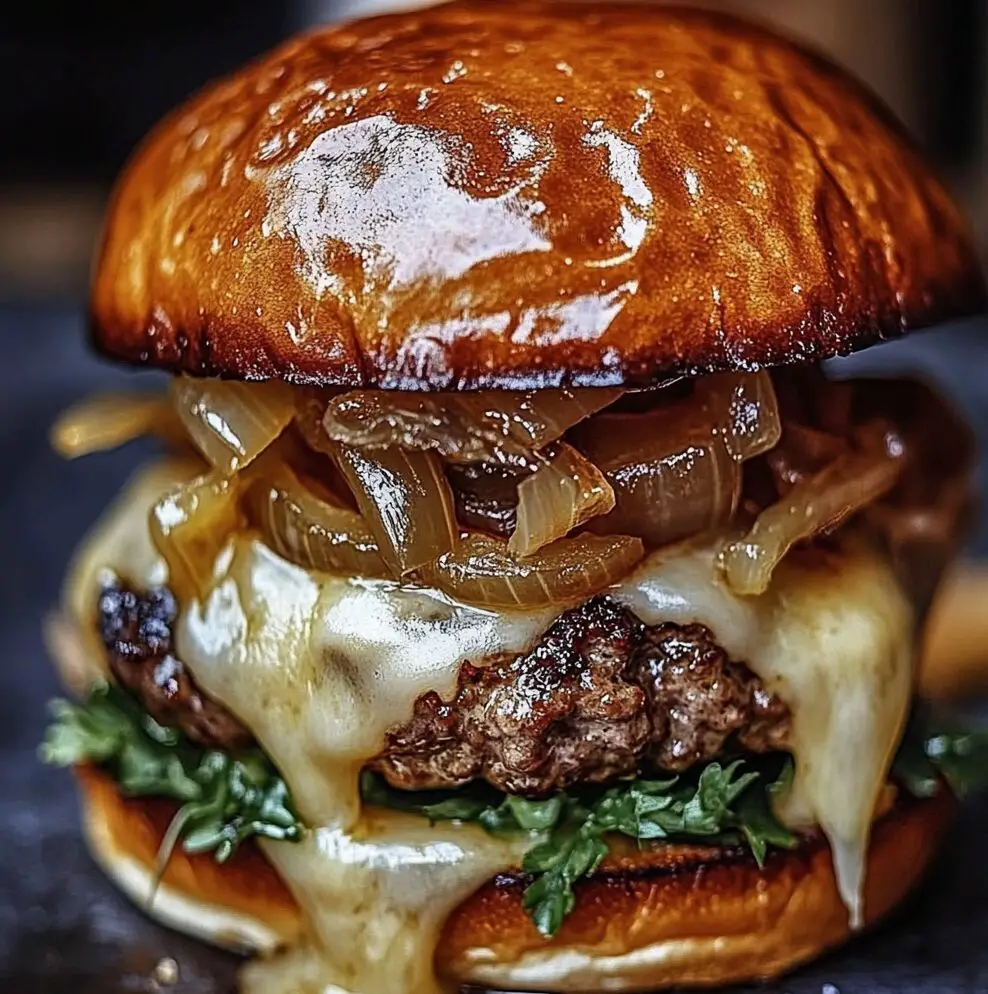 French Onion Soup Burger