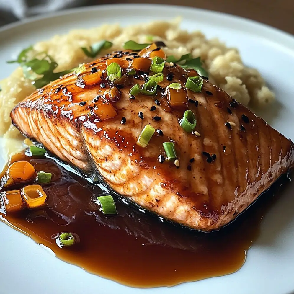 Caramel Miso Seared Salmon