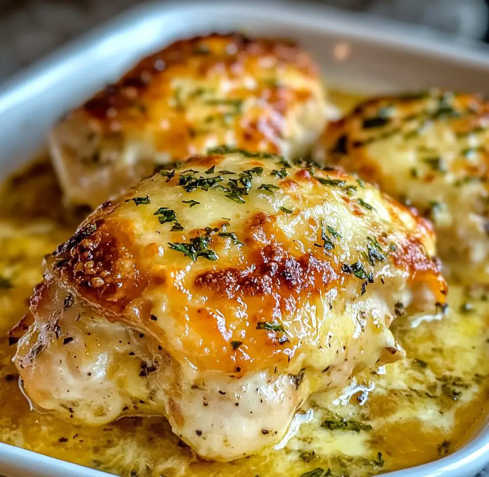 Golden Baked Provolone Chicken