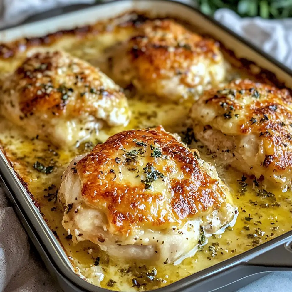 Golden Baked Provolone Chicken