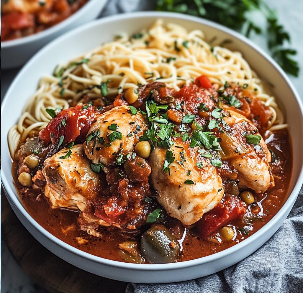 Slow Cooker Chicken Cacciatore