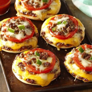 Broiled Pizza Burgers