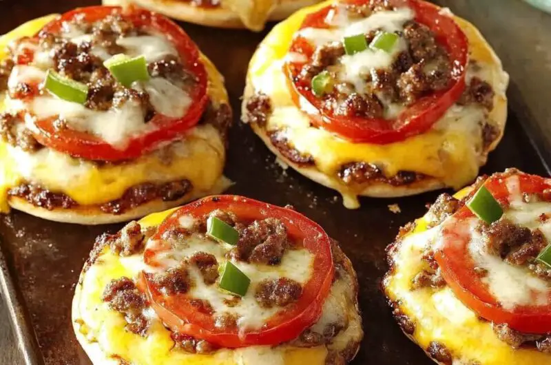 Broiled Pizza Burgers