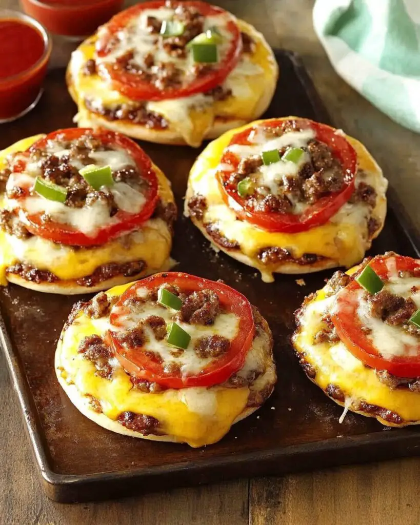 Broiled Pizza Burgers