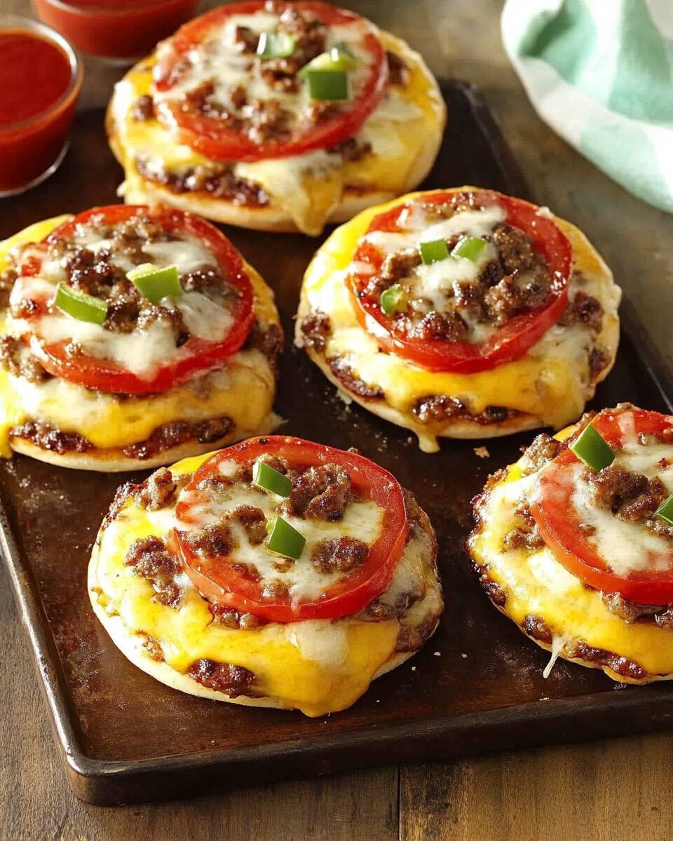 Broiled Pizza Burgers