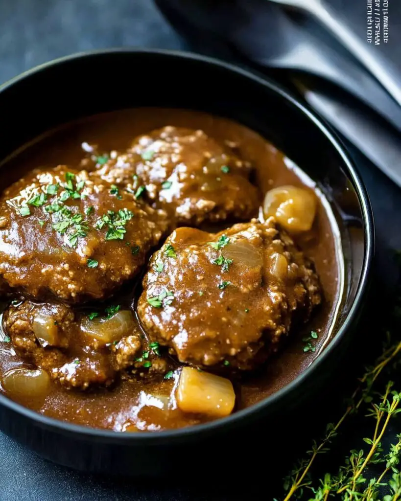 Slow Cooker Salisbury Steak