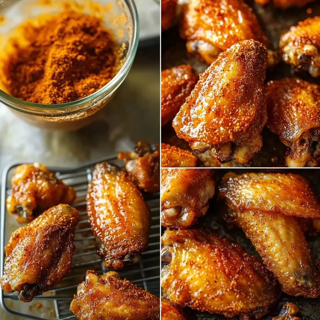 Crispy Dry Rub Chicken Wings