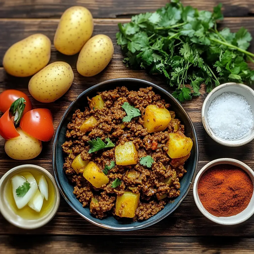 Aloo Keema (Ground Meat with Potatoes)