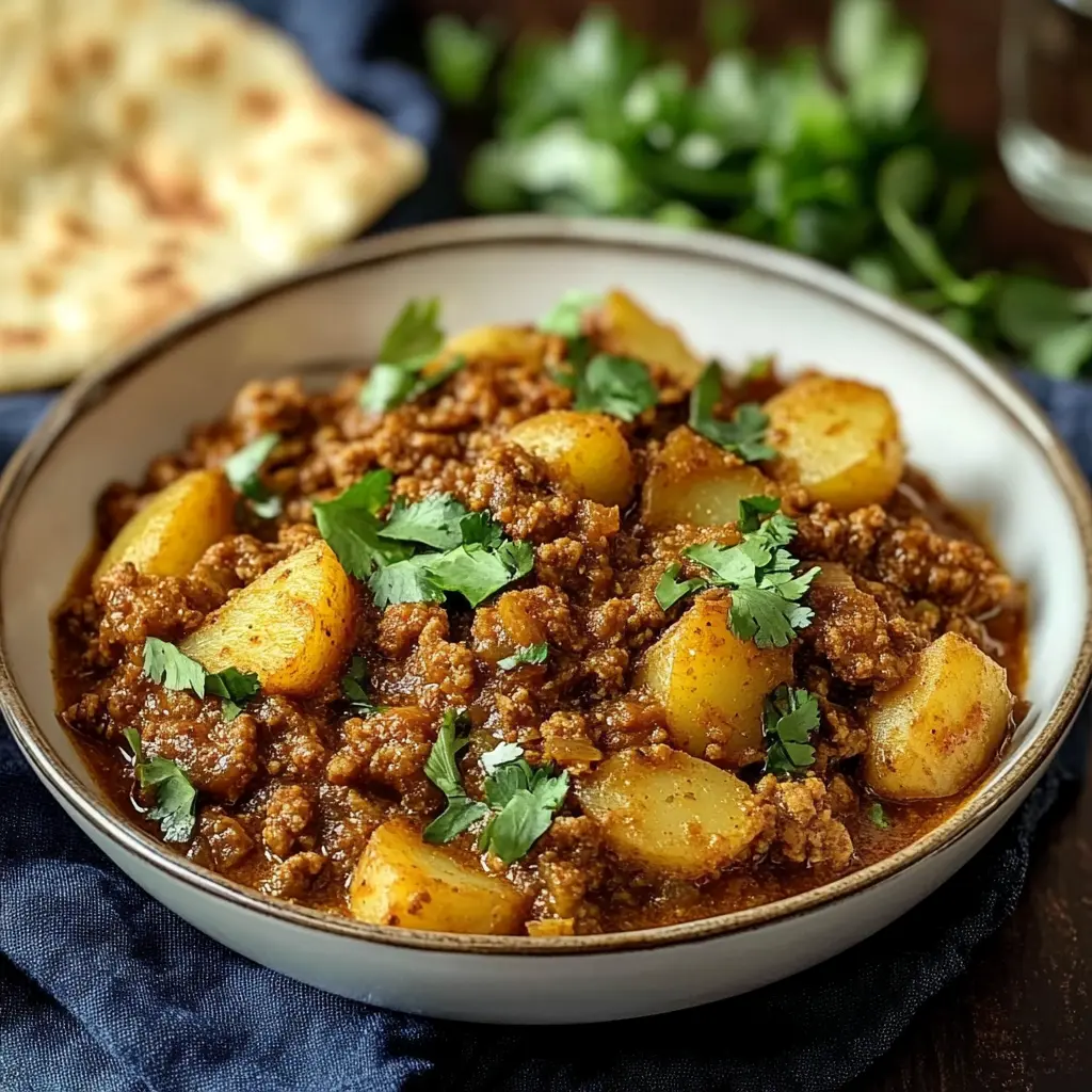 Aloo Keema (Ground Meat with Potatoes)