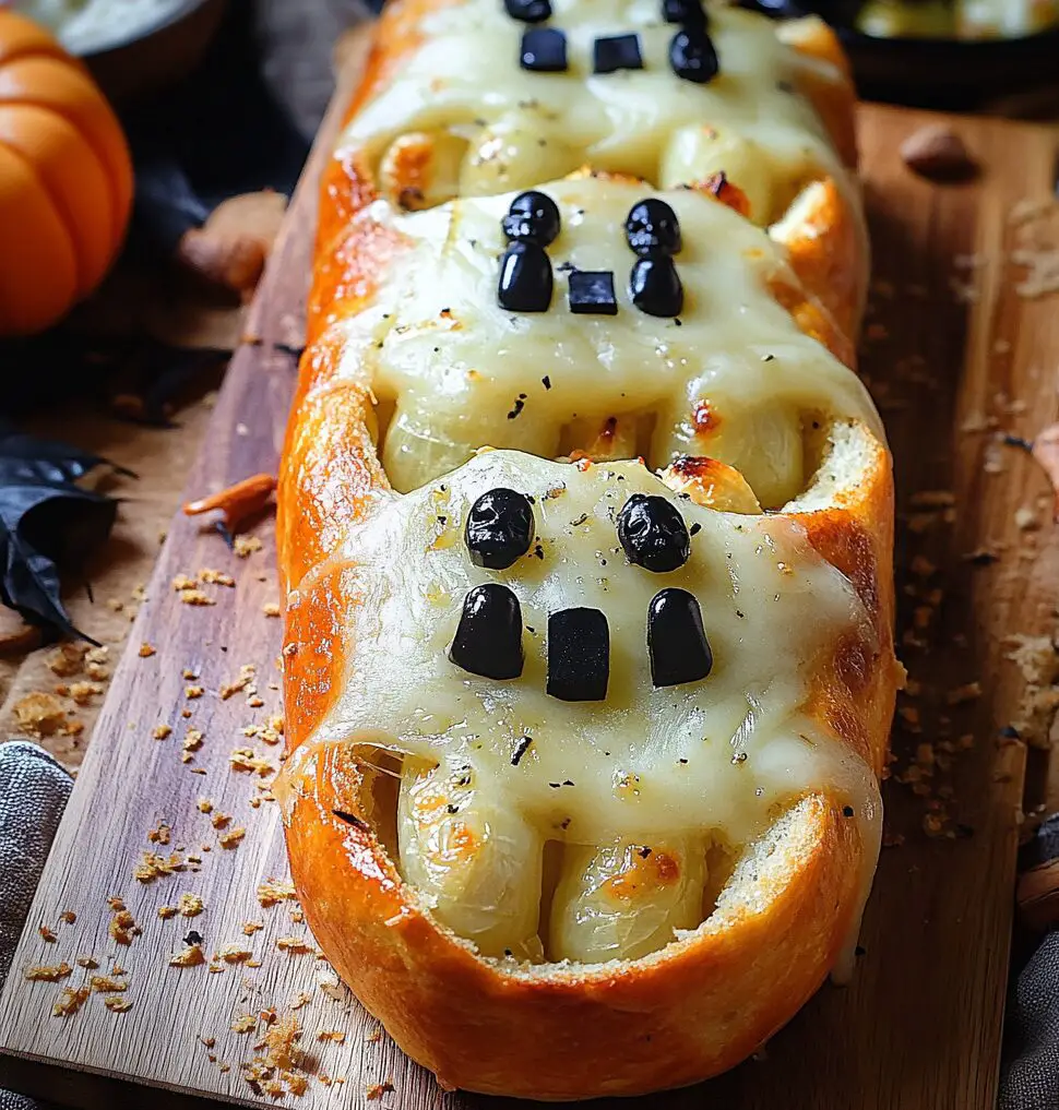 Halloween Garlic Bread