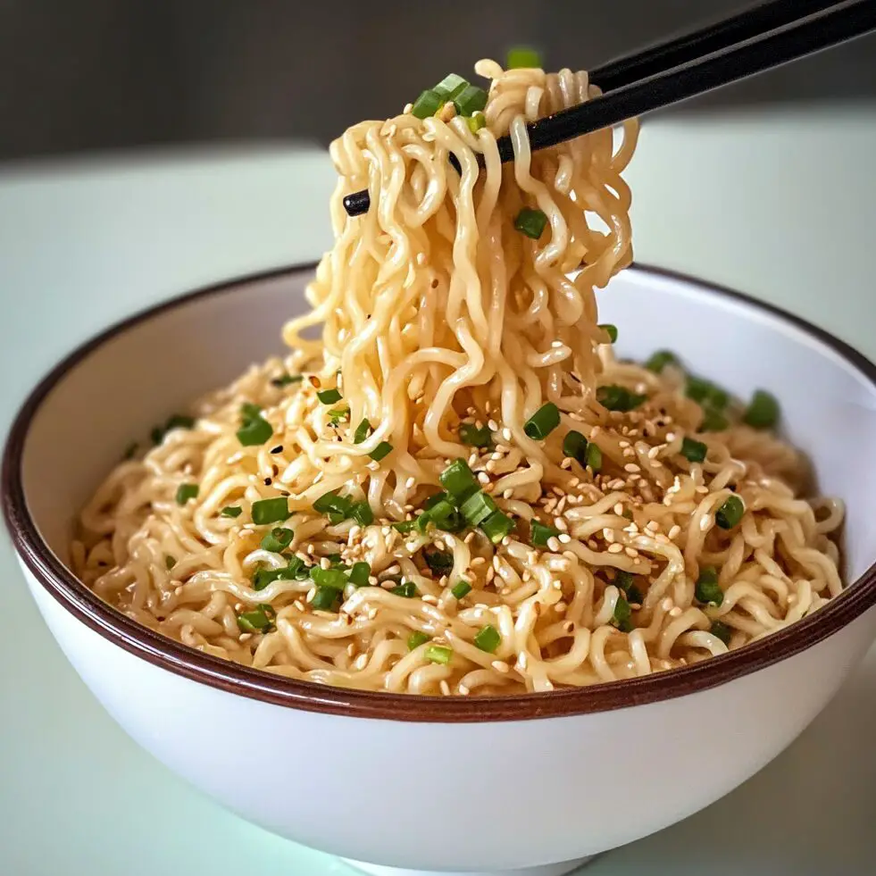 Sesame Garlic Ramen Noodles