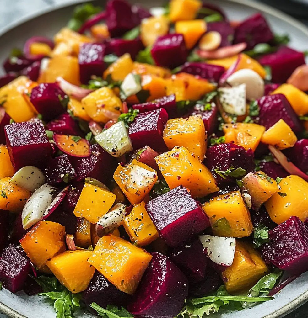 Butternut and Beetroot Salad