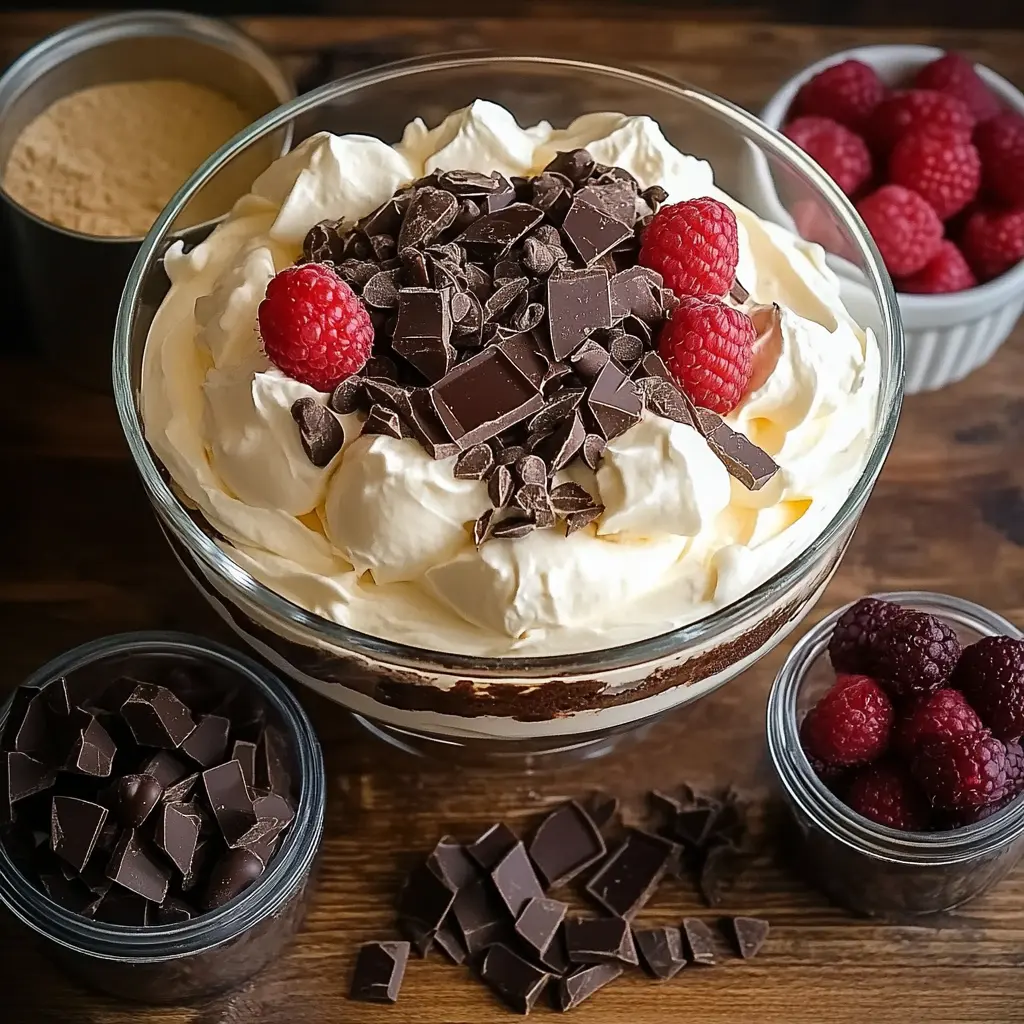 Decadent Baileys Chocolate Cheesecake Trifle