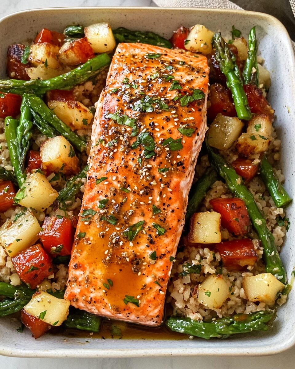 Maple Dijon Glazed Salmon