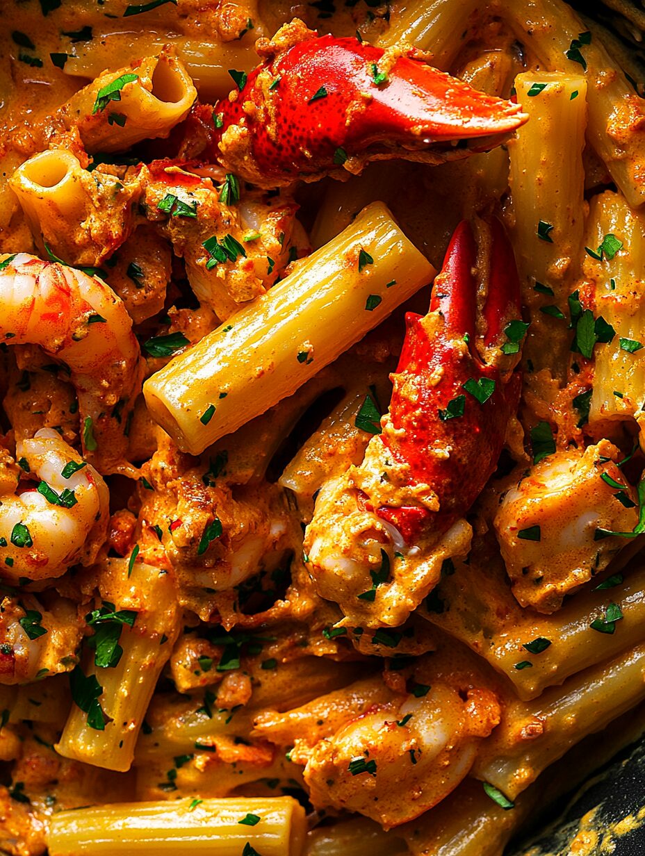 Creamy Spicy Lobster Pasta