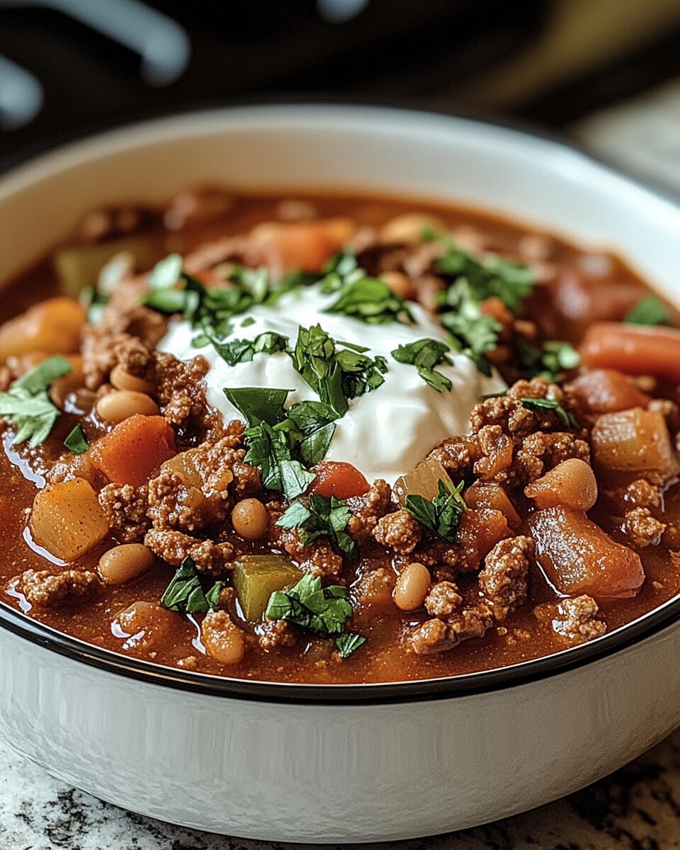 Hearty Ground Beef Stovetop Chili