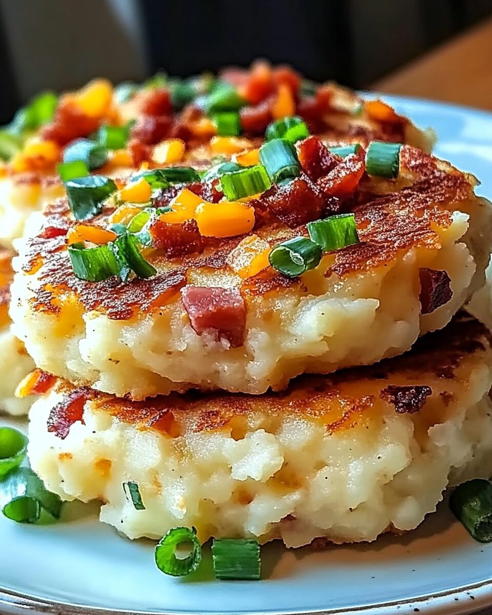 Loaded Mashed Potato Cakes