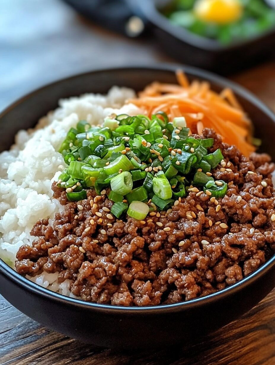 Korean Ground Beef Bowl