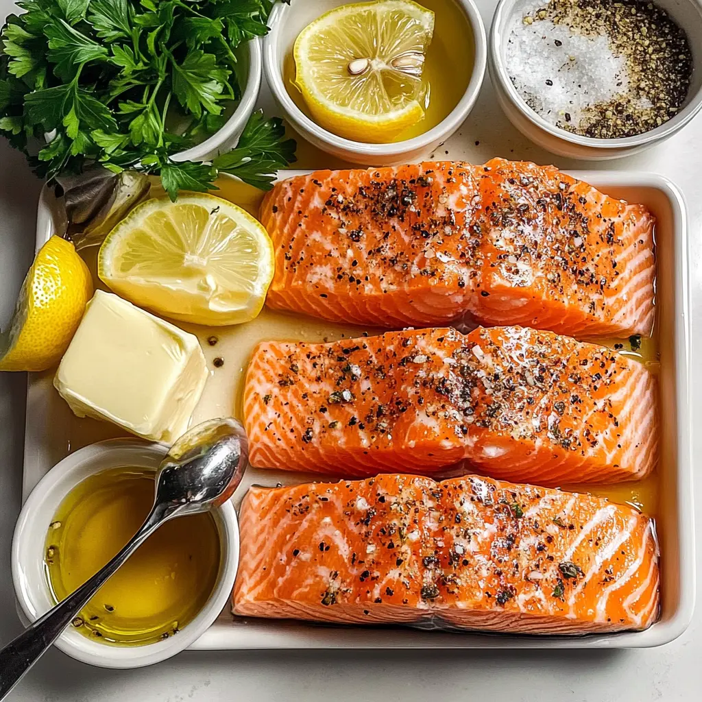 Garlic Butter Baked Salmon