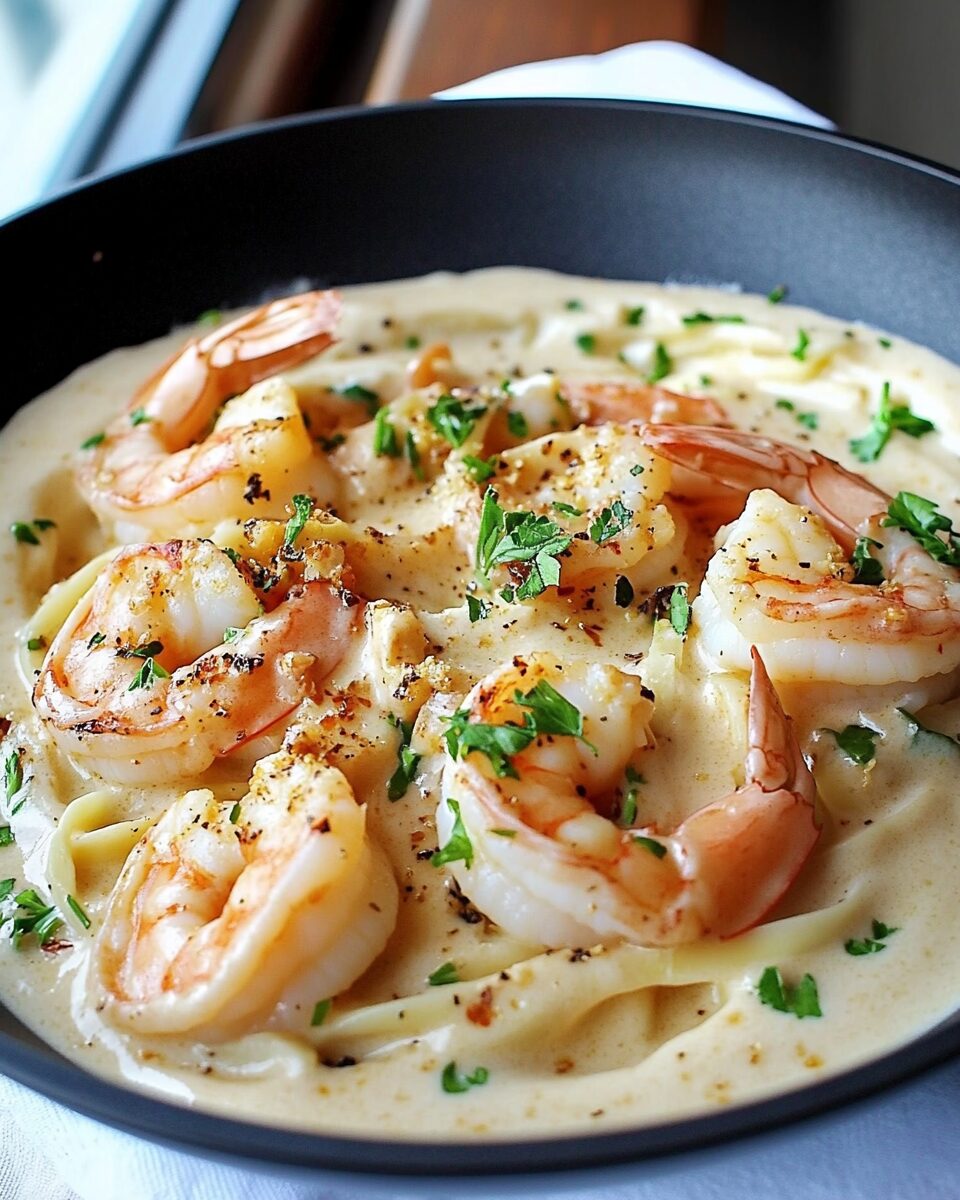 Creamy White Wine Shrimp Alfredo