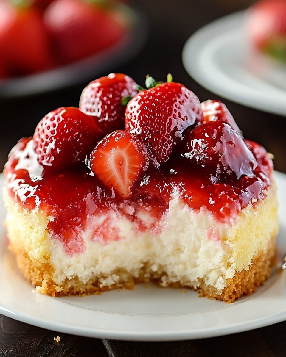 Easy Strawberry Cheesecake Dump Cake