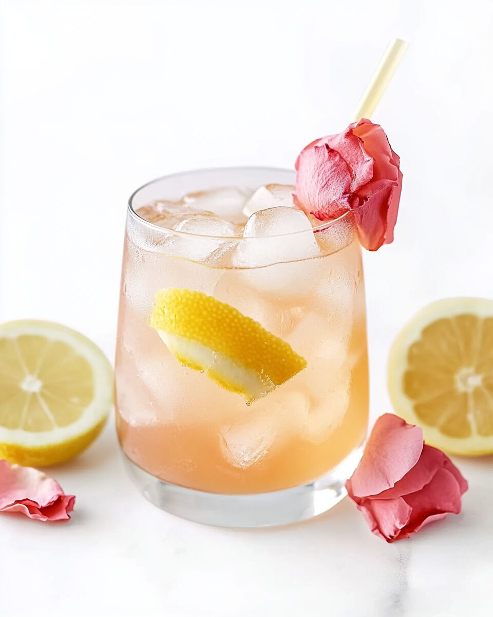 Rose Water Gin Cocktail