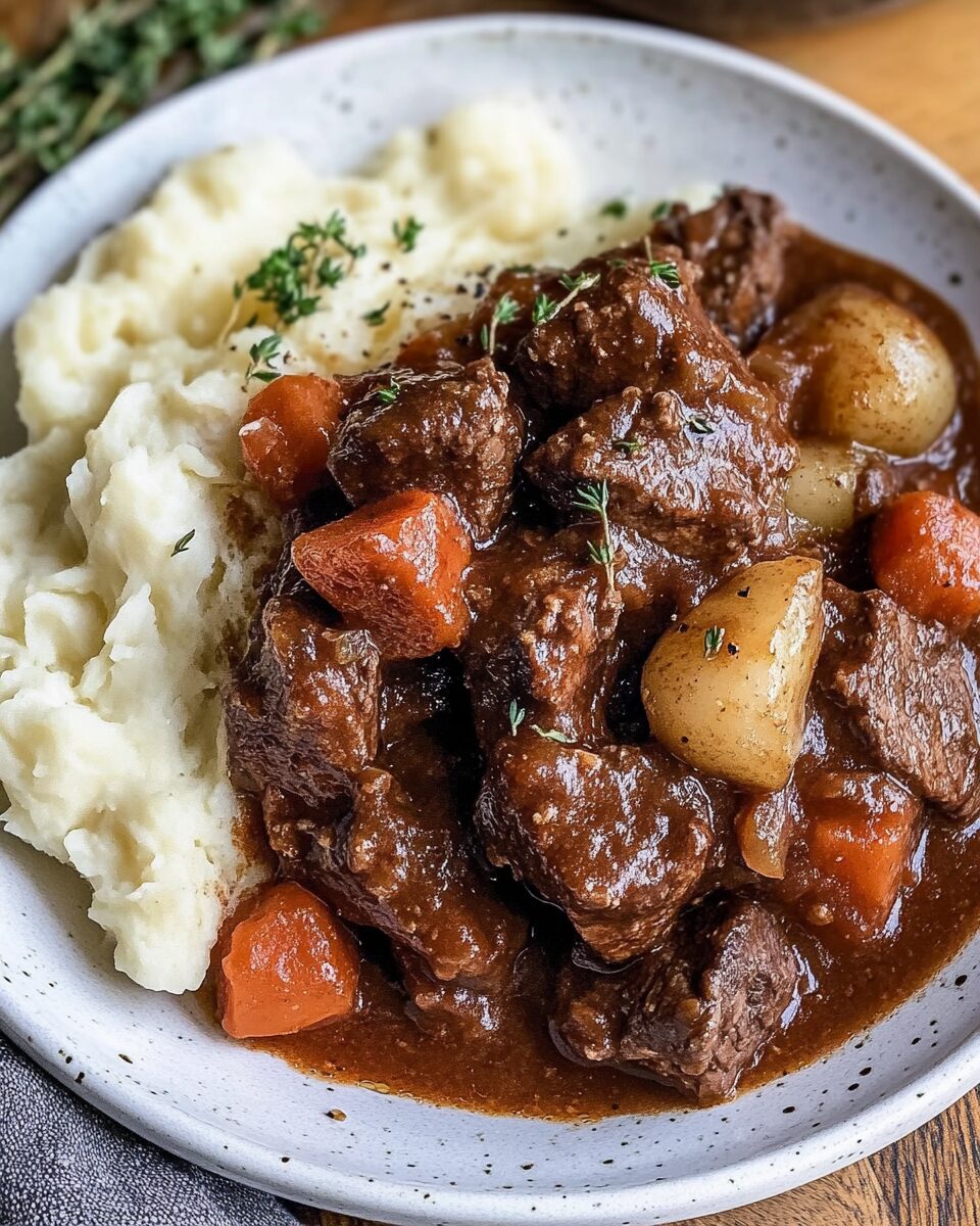 Slow Cooker Beef Bourguignon