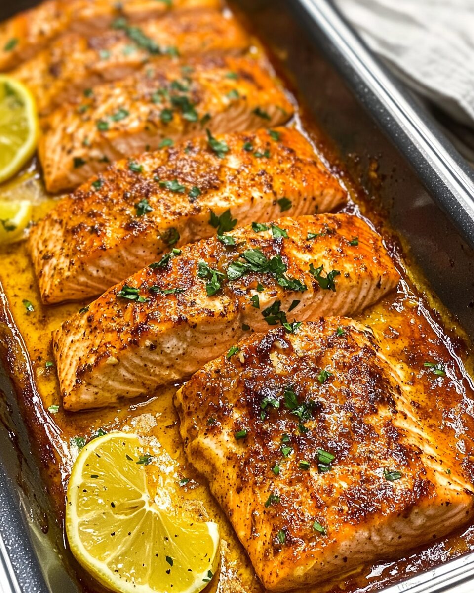Garlic Butter Baked Salmon