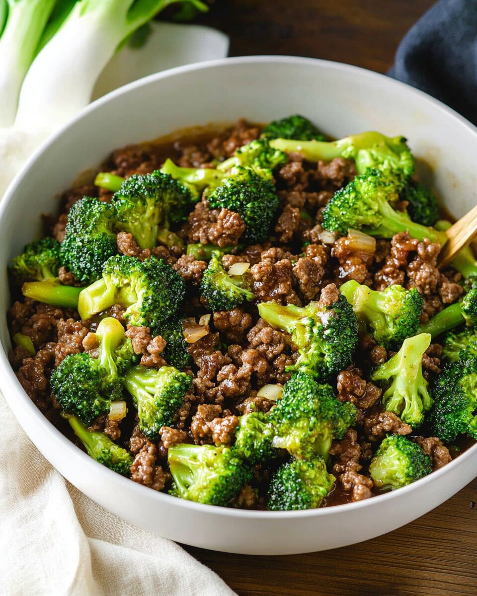 Healthy Ground Beef and Broccoli Stir-Fry