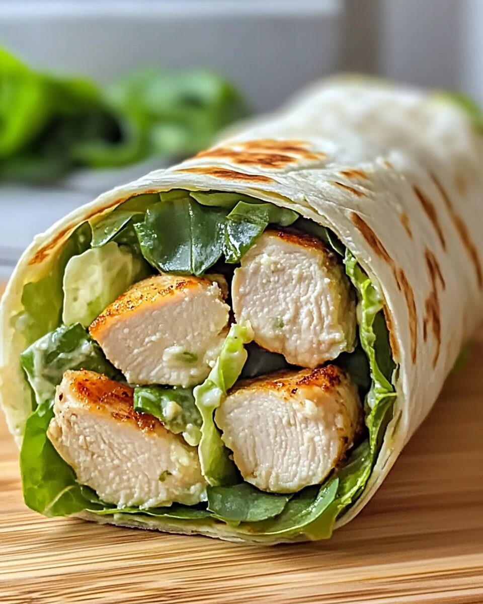 Chicken Caesar Salad Wrap