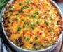 Cheesy Hamburger Hash Brown Casserole