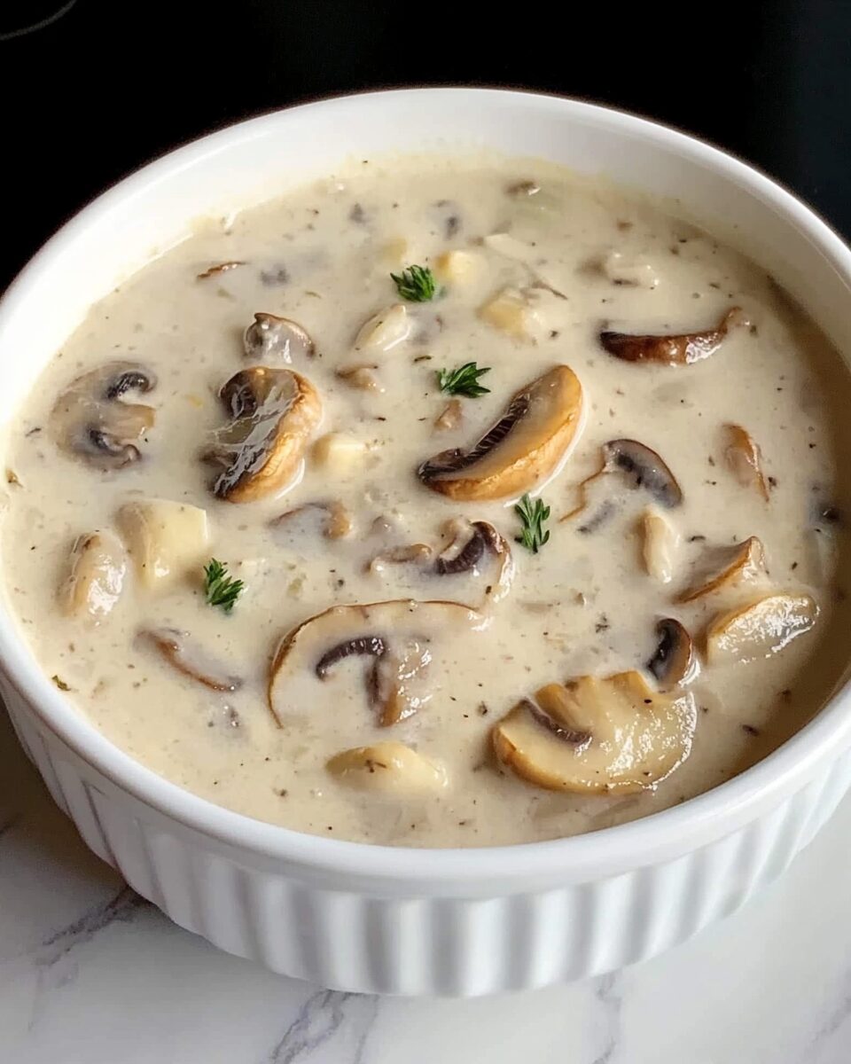 Vegan Cream of Mushroom Soup