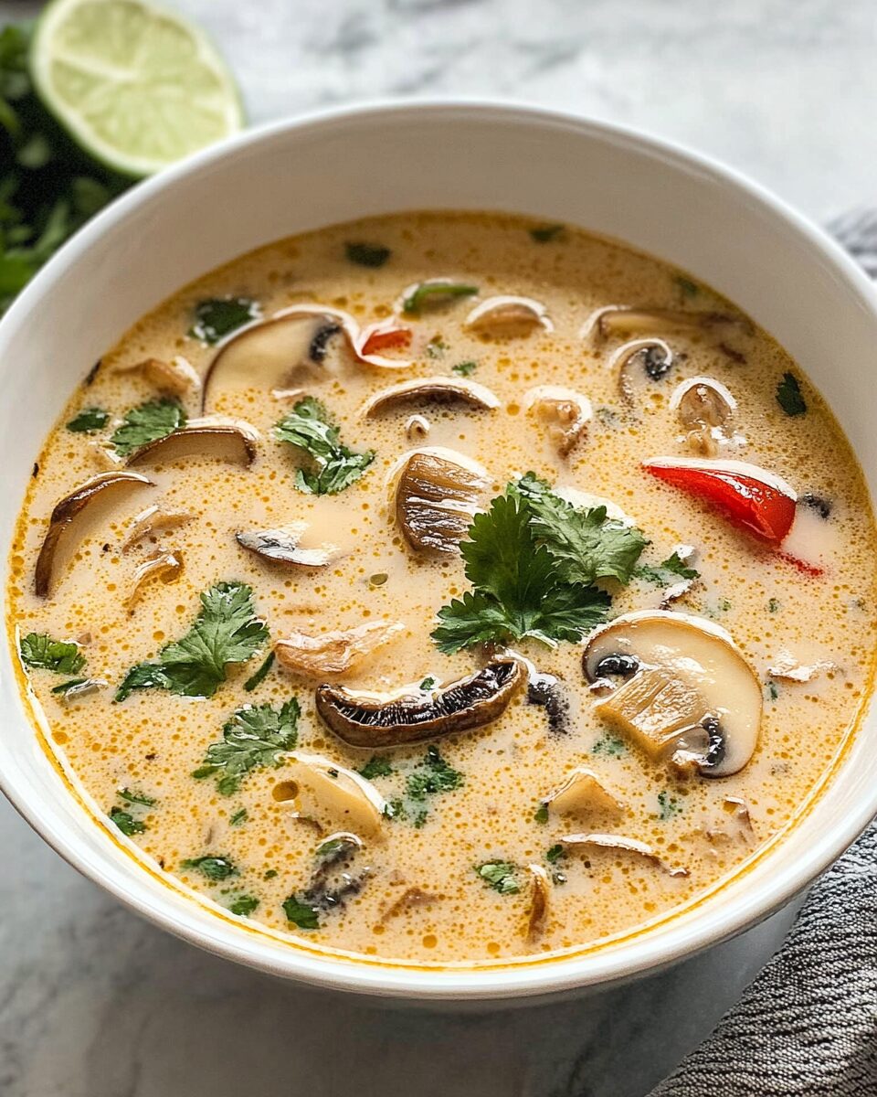 Creamy Mushroom and Coconut Milk Soup