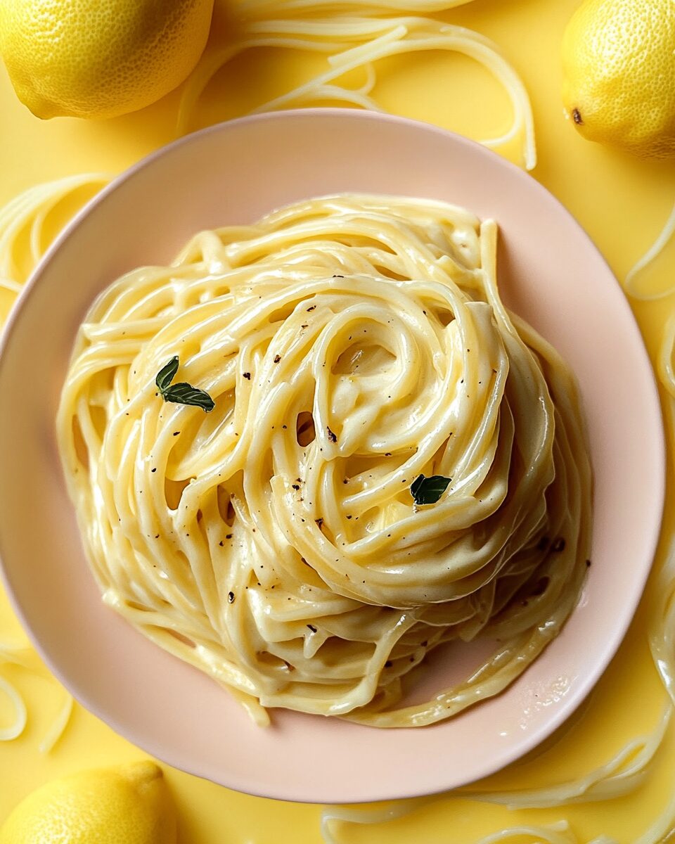 Easy Creamy Lemon Garlic Pasta