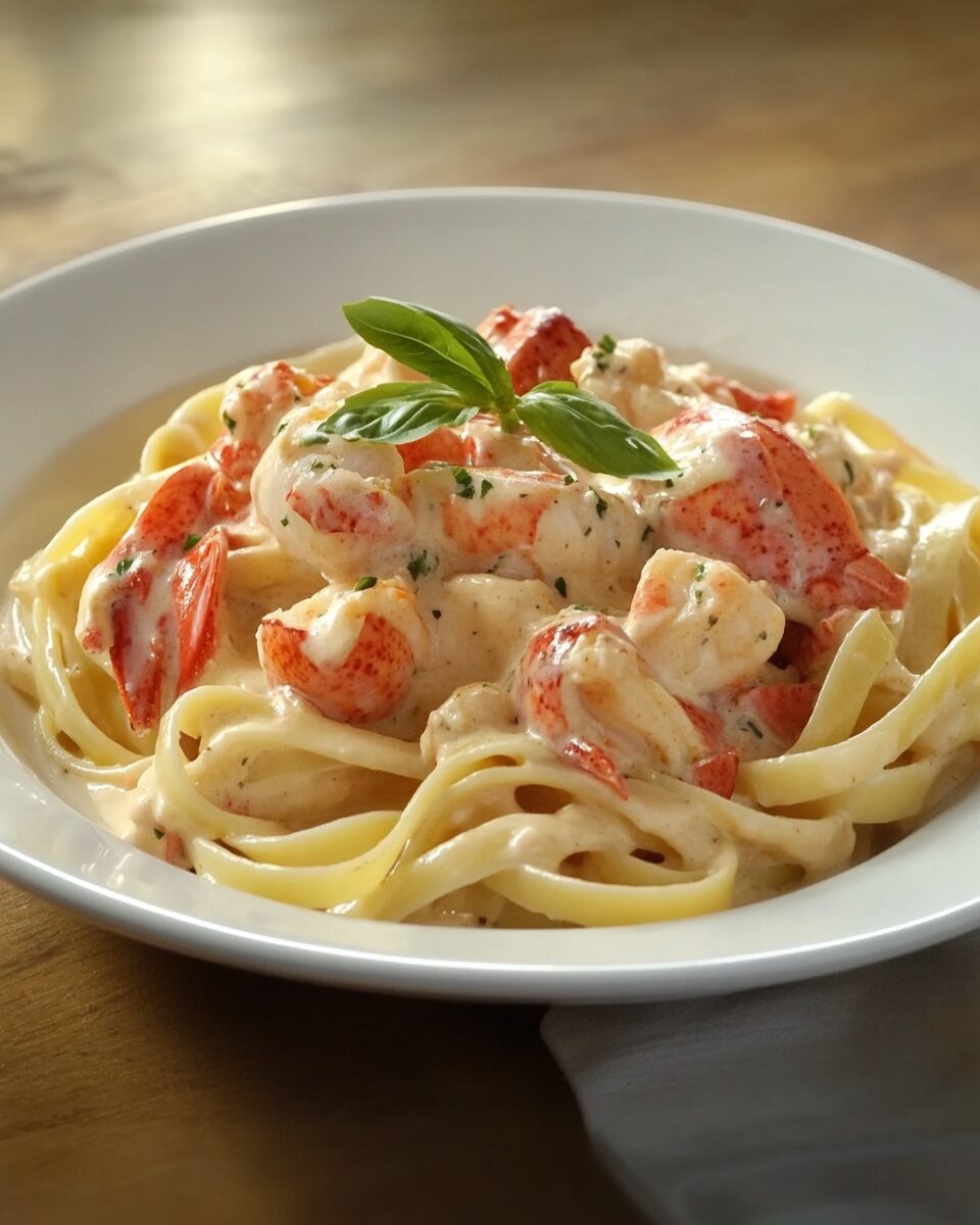 Linguine with Lobster and Vodka Cream Sauce