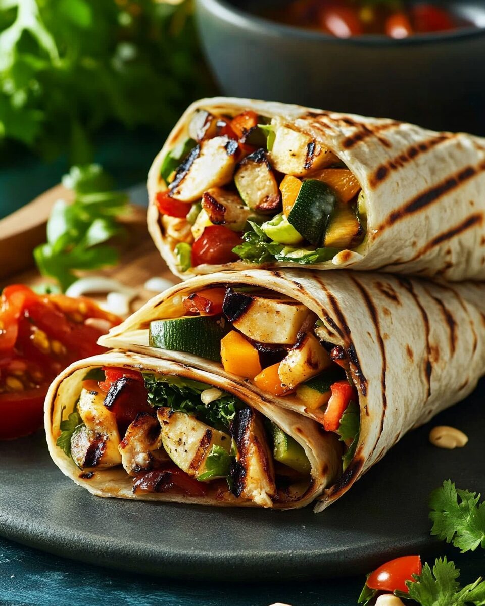 Grilled Veggie Wraps