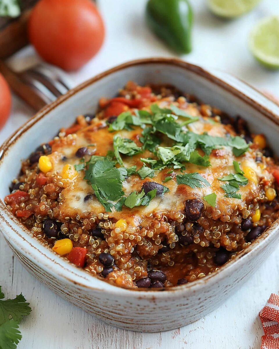 Black Bean Quinoa Casserole