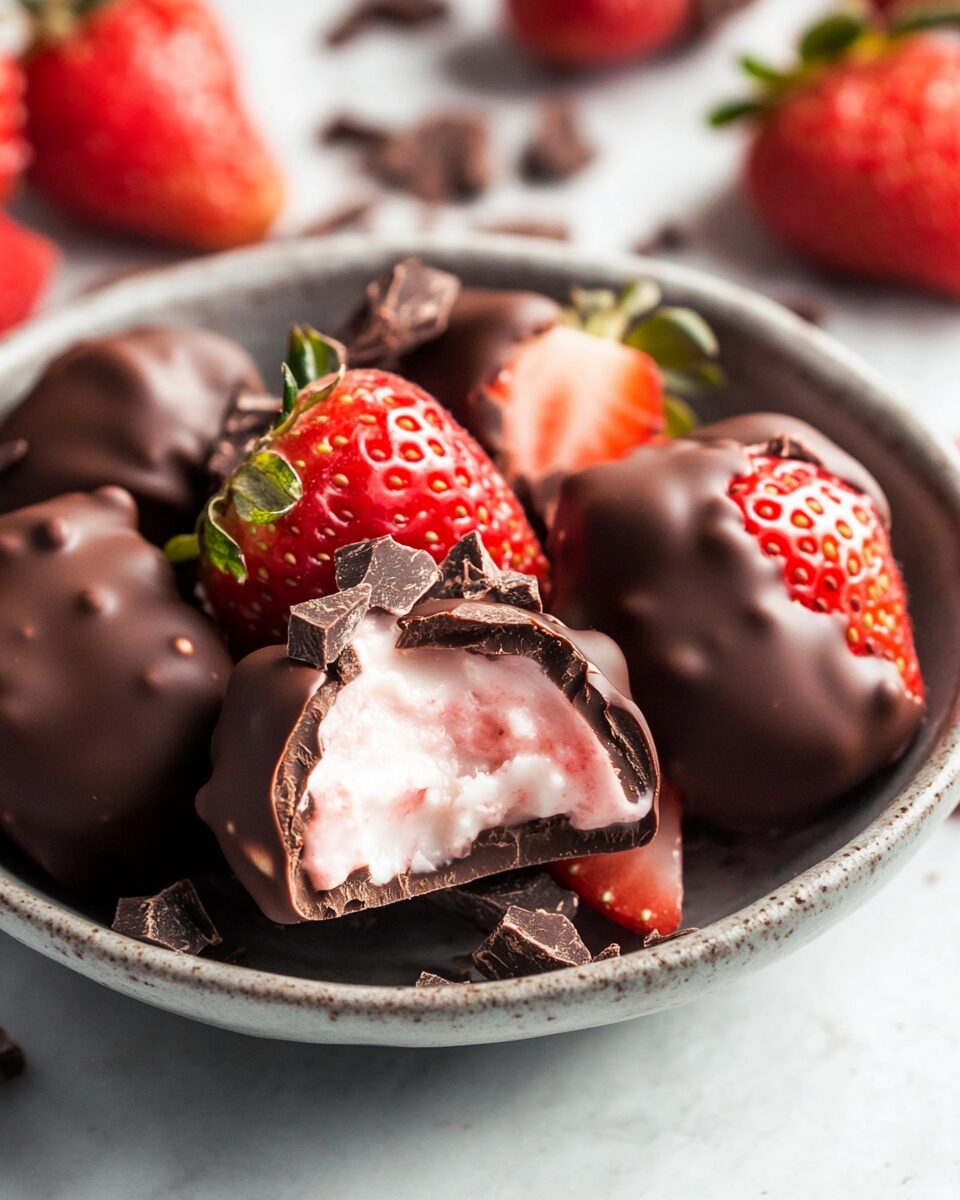 Chocolate Strawberry Yogurt Clusters