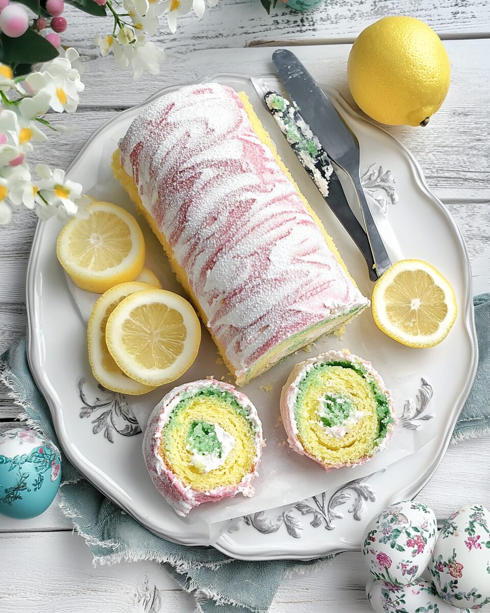 Easter Lemon Cake Roll