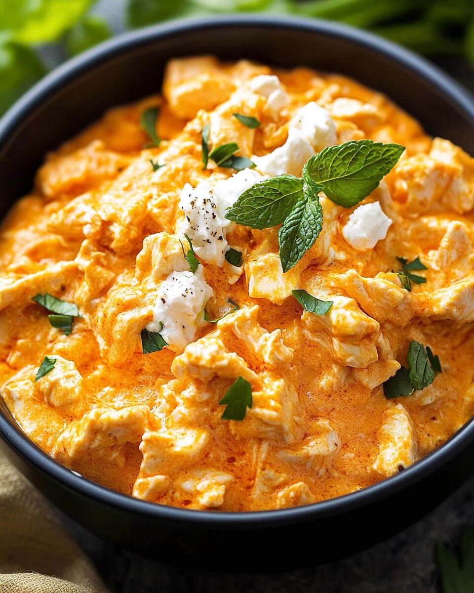 Healthy Buffalo Chicken Dip