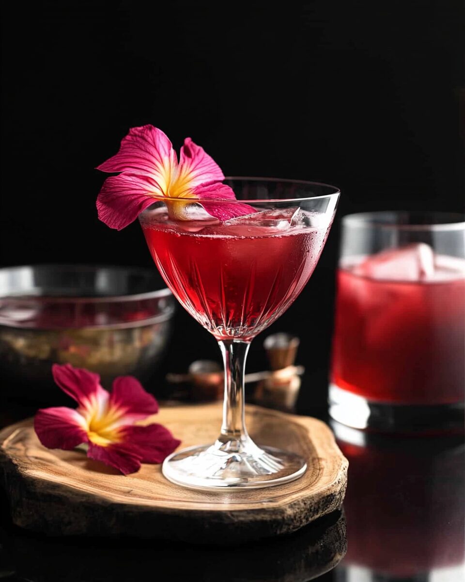 Hibiscus Bourbon Cocktail