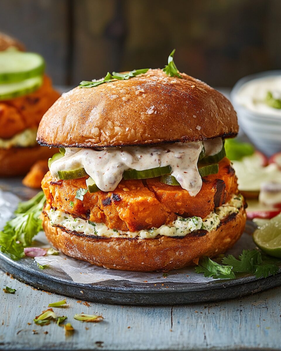 Mexican Sweet Potato Burgers